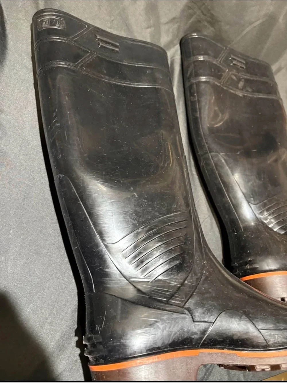 Kohshin black waterproof rubber rain boots  26.5 EEE. Japan